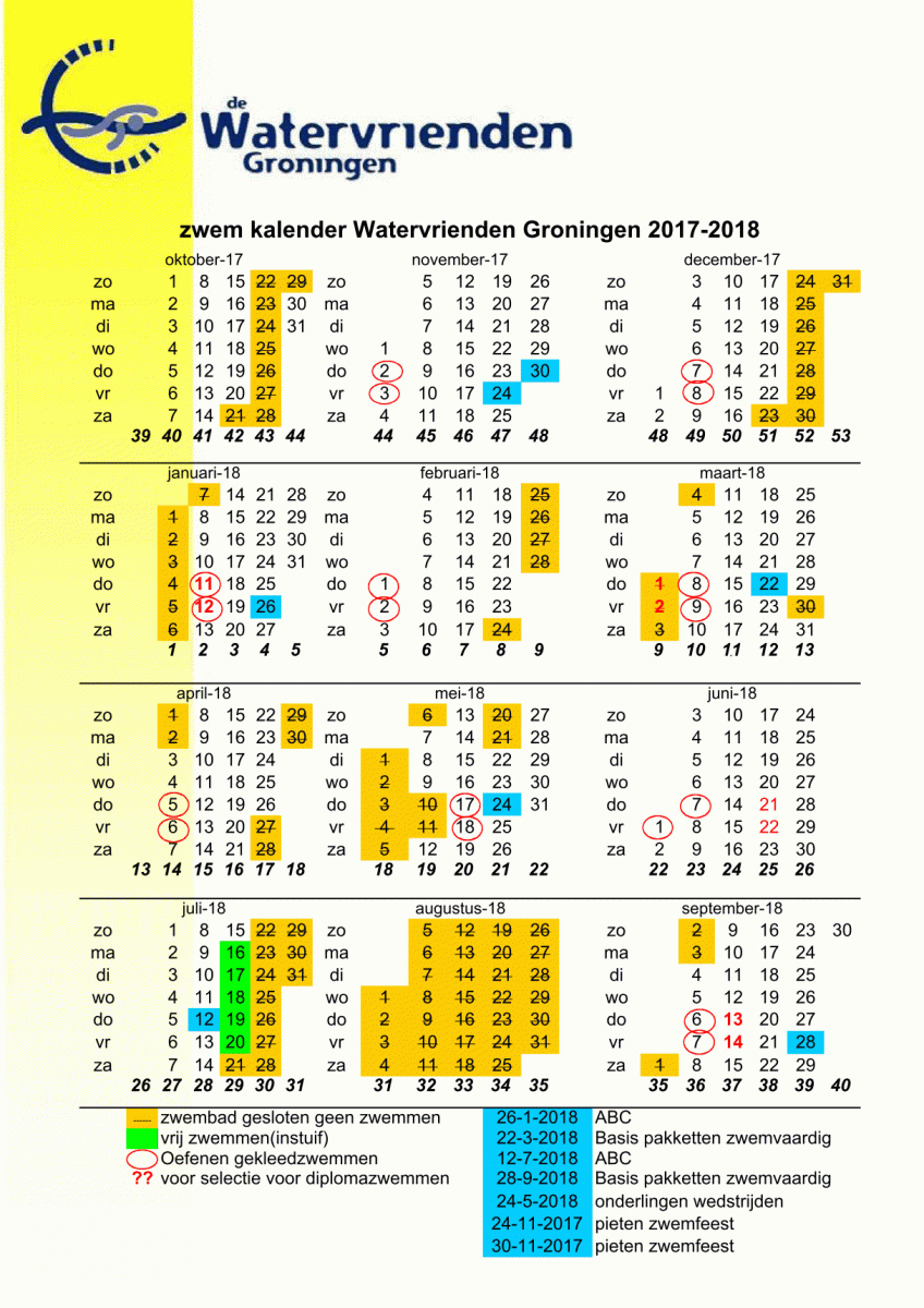 jaarkalender 2017-2018